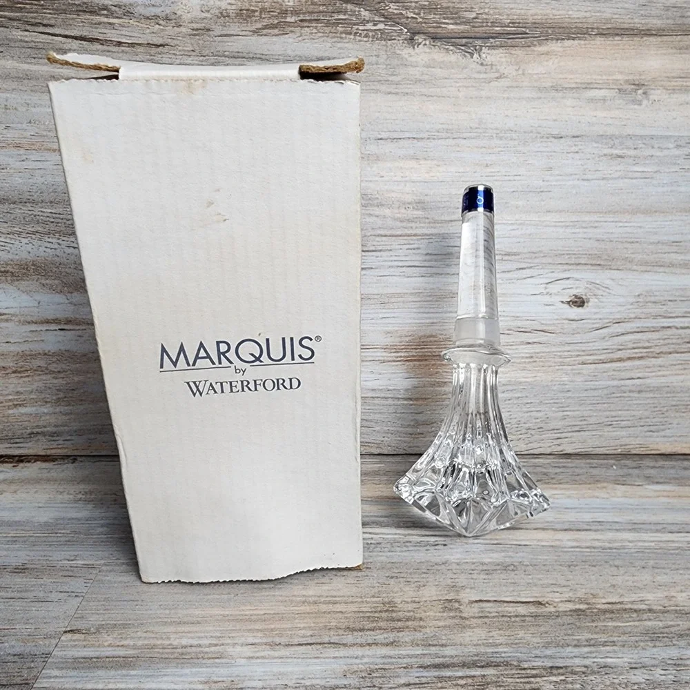 Marquis by Waterford Brookside Crystal Wine Stopper Fluted Glass Barware 666965